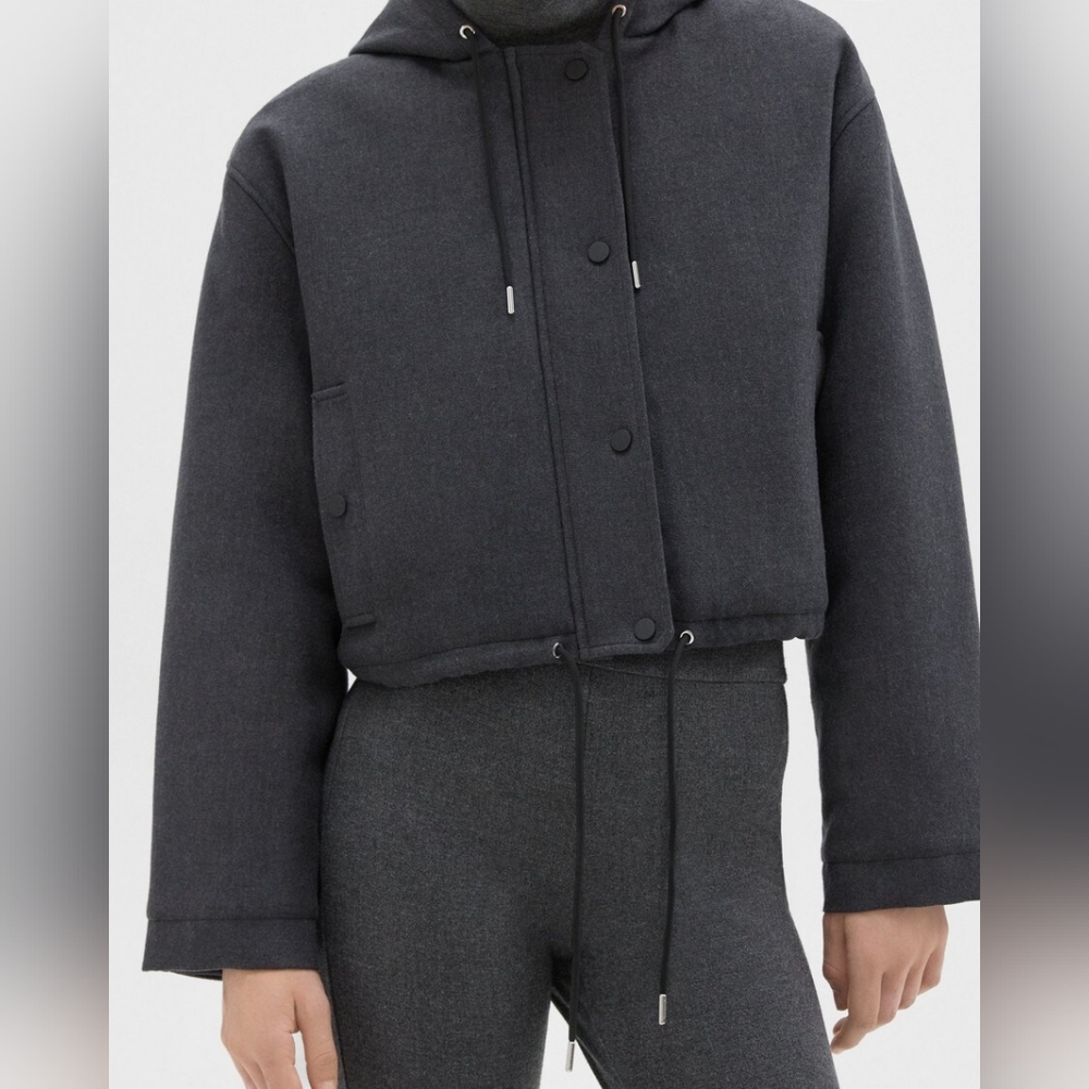 THEORY Cropped Jacket Wool NWT Sz XL - Picture 4 of 4